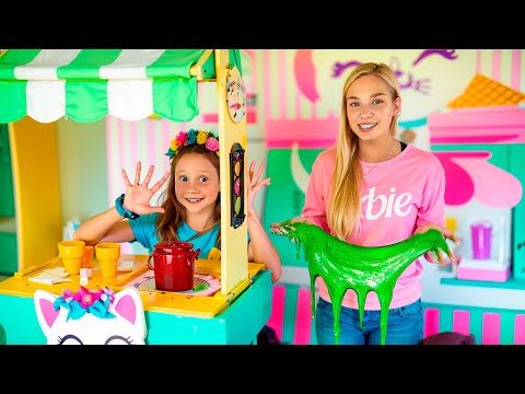 ¡La clienta pide postre y recibe slime! Café loco de Nastya