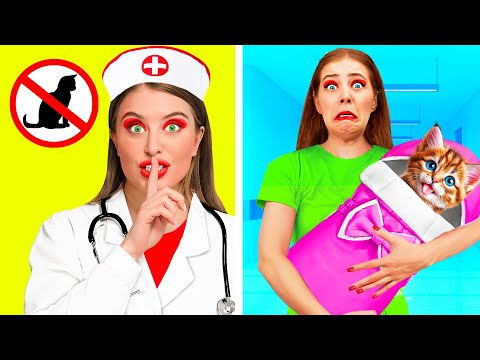 Funny Ways To Sneak Pets Into The Hospital | Funny Moments by TeenTeam Challenge