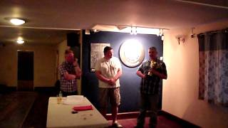The Stars Of Darts Stephen Hewitt Murphy Trophy Presentation to Steve Grubb