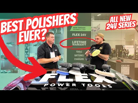 These NEW FLEX POLISHERS are Amazing! Powerful 24v Polishers and More