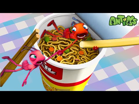 Instant-Nudeln 🍜 Antiks - Lustige Cartoons für Kinder | Moonbug Kids Deutsch