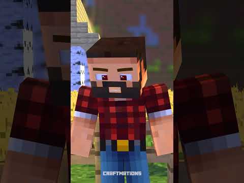 Dog Saved Farmer - Minecraft Animation #shorts