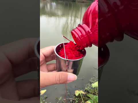 Mồi Câu Cá Diếc Siêu Dính chỉ trong 5 Phút! #fishingcarp #shorts