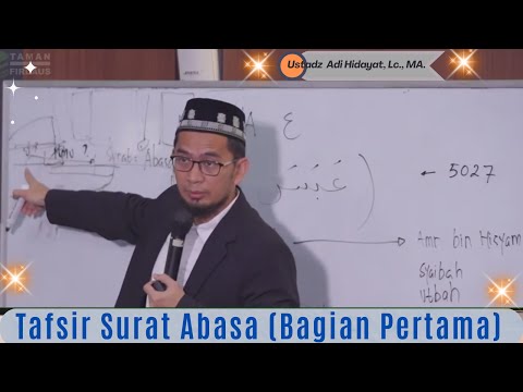 Tafsir Surah 'Abasa, Ustadz Adi hidayat, Lc., MA, Tafsir Surat Abasa Bagian Pertama