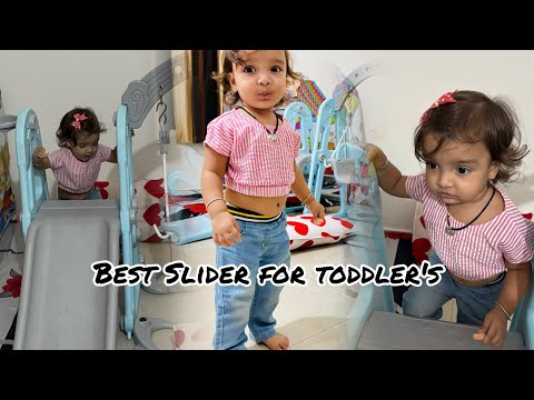 New Slider for baby🎿🥰 #vlog #vlogs #vlogging #amazonsliderswingreview #slider #babyslider#toys