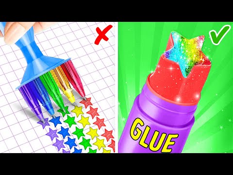 ASTUCES D'ART POUR IMPRESSIONNER VOTRE PROFESSEUR || Tutoriel de Dessin Incroyable par 123 GO SCHOOL