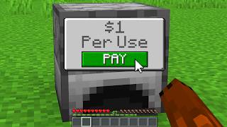 Minecraft, But EVERYTHING is Behind a Paywall