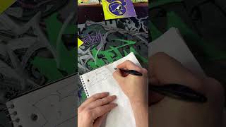 Learning how to draw graffiti letters ✍🏻