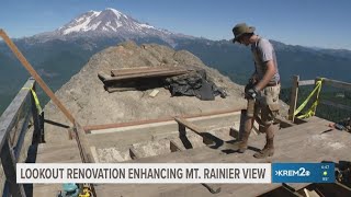 Volunteers restore old Mt. Rainier lookout point