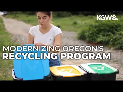 YouTube video thumbnail: Law Change in Oregon Aims to Make it Easier to Recycle Statewide