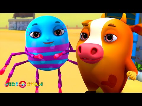 Itsy Bitsy Spider Song And More | Animinies Nursery Rhymes | 3D Rhymes For Children