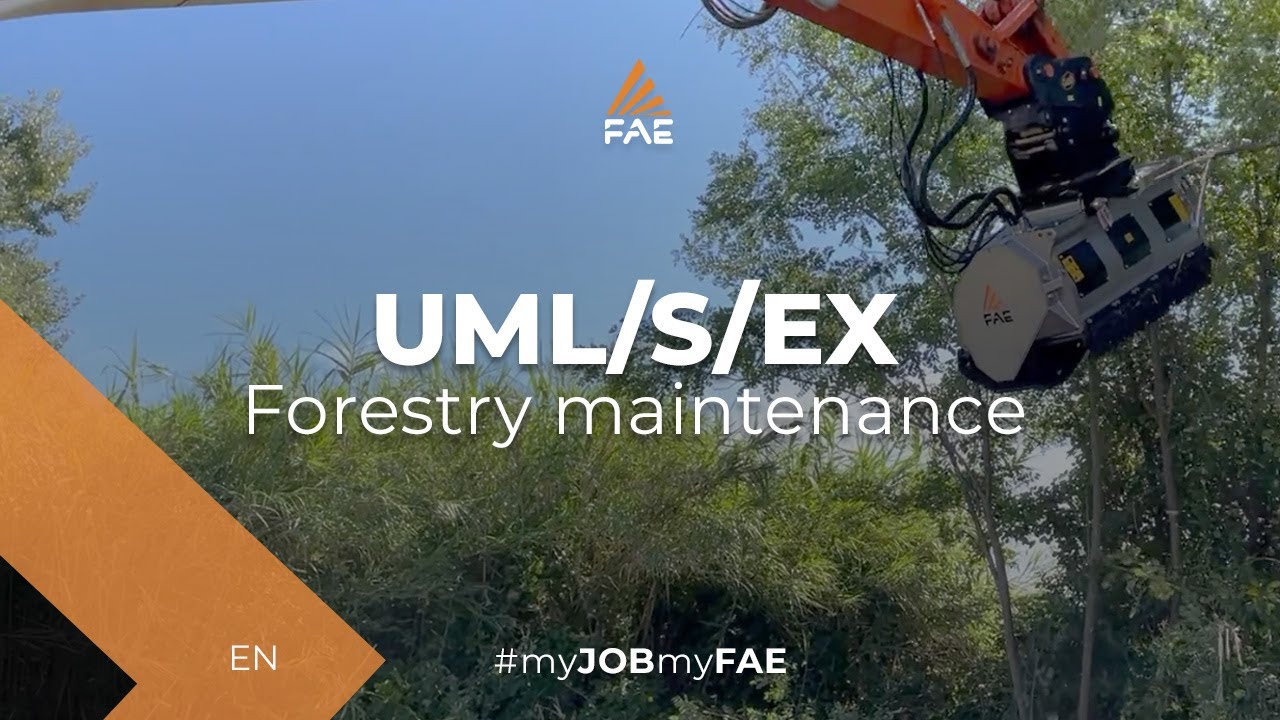 Video - FAE UML/S/EX/VT - UML/S/EX/SONIC - The FAE forestry mulcher with fixed tooth rotor for excavators from 18 to 25 t