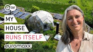YouTube video thumbnail: Inside a Self-Sustaining Earthship Community in the Netherlands