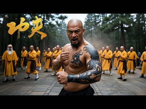 光头恶霸武功深不可测，四大少林高手联手也抵不过他 | Kung Fu | 功夫 | 动作 | 反转 | 元彪 | 甄子丹 | 成龙 | 吴京 | 李小龙 | MMA