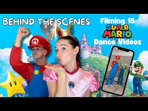 Behind The Scenes! - 15 New Shorts! SUPER MARIO Edition - Jasmin and James