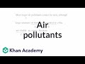 Understanding Air Pollutants and Grammatical Analysis