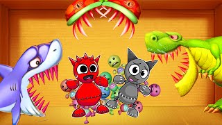 All Grand Prix vs Black SPRUNKI & The Buddy | SPRUNKI JOINED KICK THE BUDDY!