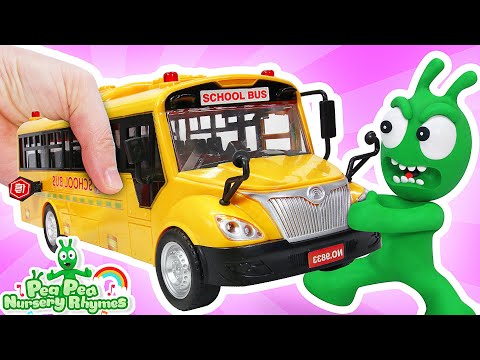 Wheels on the Bus: Don’t Break My Toys Song | Pea Pea Nursery Rhymes & Kids Songs