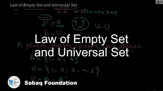 Law of Empty Set and Universal Set
