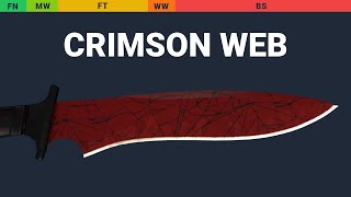 Classic Knife Crimson Web Wear Preview
