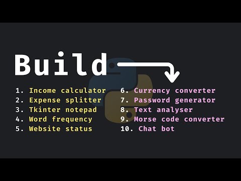 Let's Build 10 Python Projects