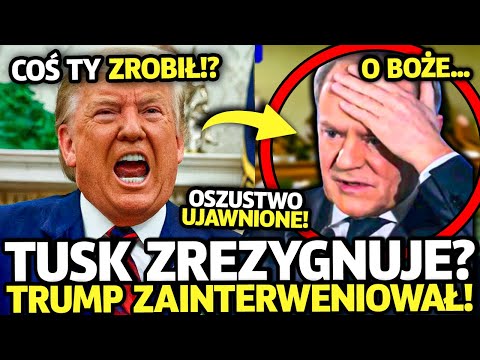 DONALD TRUMP DOMAGA SIĘ DYMISJI TUSKA!? CZARNE CHMURY NAD POLSKIM RZĄDEM! NADCHODZI REZYGNACJA?