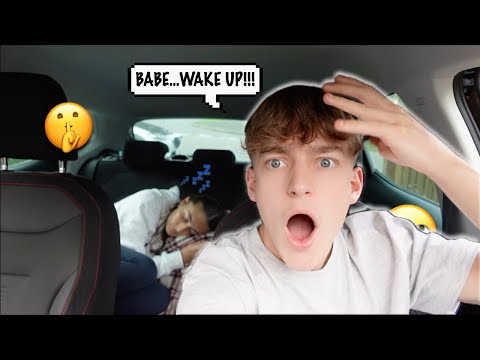 SLEEPING On The BACKSEAT Prank On My BOYFRIEND To See His REACTION! *HILARIOUS*