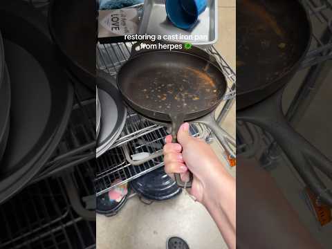 This rust has ruined the whole frying pan. #cleantok
