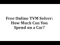 Understanding TVM Solver for Annuity and Loan Problems