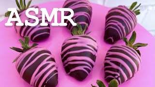 ASMR CHOCOLATE COVERED STRAWBERRIES *Super Relaxing* | Frenchies Bakery