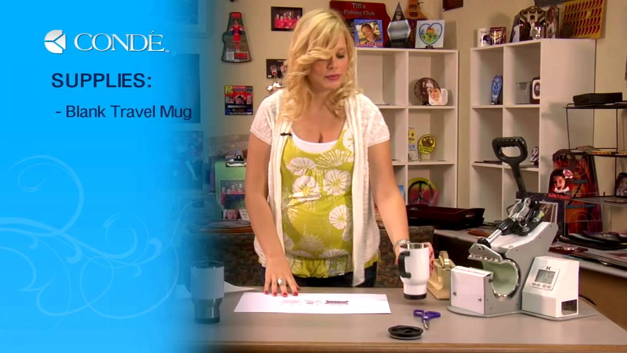 Click to watch the Travel Mugs for sublimation techniques.  video