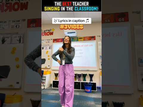 the best teacher singing in the classroom #usa