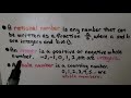 Rational Numbers and Their Classifications