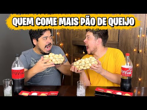 QUEM COME MAIS PÃO DE QUEIJO GANHA | Jeru e Cheru