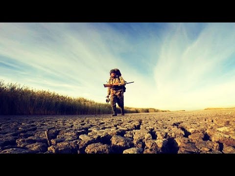 Охота на утку в условиях засухи. Охота на мотоцикле.