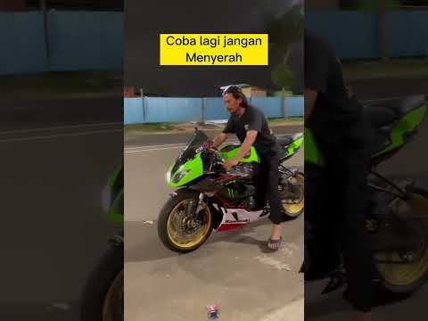 Semoga bermanfaat tutorial towing ini #superbike #kawasaki #zx6r #r1m