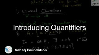 Introducing Quantifiers