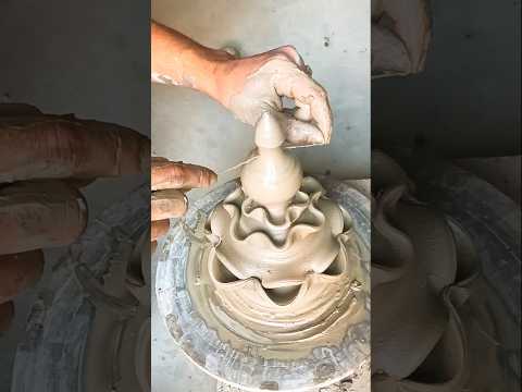 pottery with clay 🌸 #shorts #viral #video #trending #pottery #clay #art #like #love #music