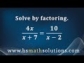 Verifying Solutions and Proportions
