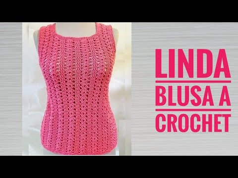 Cómo tejer BLUSA a crochet Fácil paso a paso/Blusa tejida a ganchillo/SWEATER crochet pattern/Crochê