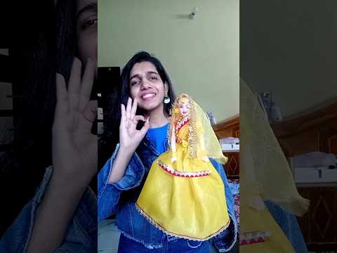 Bridal Doll Decoration | Doll Dress DIY Idea #yt #craft #short #diy #bridaldoll @MissAgrawal21