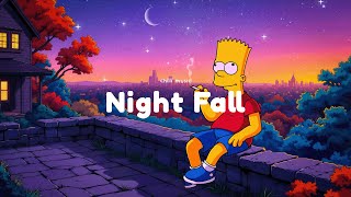 Night Fall 🍂 Lo-Fi hip hop mix ~ Warm Autumn Playlist for Relax Gently