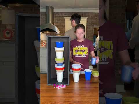 Wacky Vertical Stack Challenge! #games #family #fun