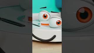 When cleaning gets dangerous 🤖💥😂 #comedy #vacuumlife #animation