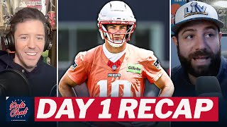 Takeaways from Day 1 of Patriots Minicamp: Christian Gonzalez breaks silence + Drake Maye shines