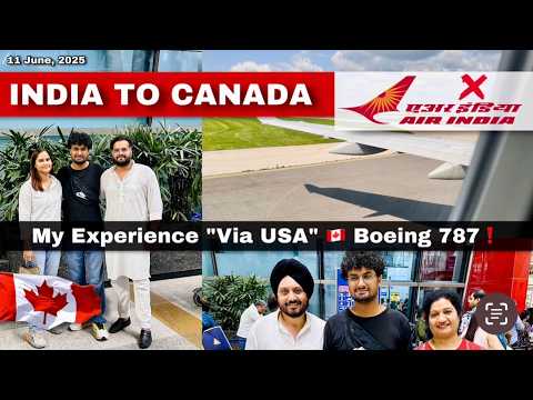 India to Canada via USA 🇺🇸 "Shocking Flight Experience" 🇨🇦