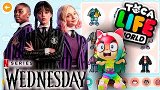 How to make WEDNESDAY CHARACTERS in Toca Life World 💕Which character do you like more?