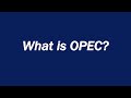 OPEC and Global Oil Market Changes