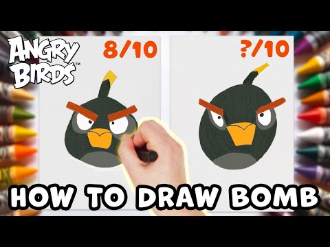 Angry Birds | Learn How to Draw Bomb!