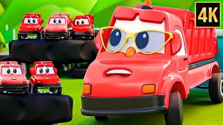 Five Little Garbage Trucks + More Cartoon Videos and Kids Rhymes
